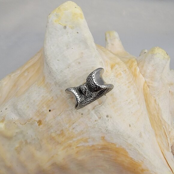 Stainles steel snake ear saddle light platform plug PAIR NWT 14mm 9/16 - Picture 3 of 3